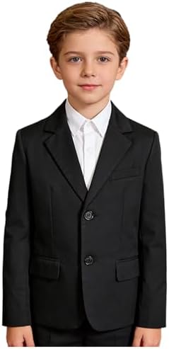 amropi Completo da Bambini Ragazzi 2 Pezzi Giacca Blazer e Pantaloni Abito da Cerimonia Abbigliamento Set Bianco,2-3 Anni amropi Completo da Bambini Ragazzi 2 Pezzi Giacca Blazer e Pantaloni Abito da Cerimonia Abbigliamento Set Bianco,2-3 Anni