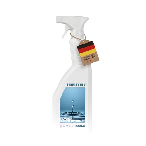STERILYTE Flächendesinfektionsmittel 1 x 500 ml – Nachhaltig, alkoholfrei & hochwirksam - Desinfektionsmittel für Flächen vielseitig einsetzbar – MADE IN GERMANY