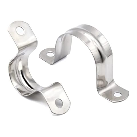 U-pipe clamps, 35 mm, pipe holder, stainless steel, 304 mounting clamp, pipe clamp, stainless steel pipe fixings, 20 pieces Cover