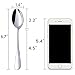 HANSGO Stainless Steel Teaspoons, 6-Piece Coffee & Dessert Spoons Set, 6.7 Inch Small Spoons for Tea, Sugar, Yogurt & Ice Cream, Mirror Polished, Dishwasher Safe