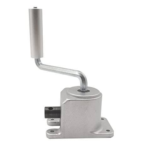 Image of 1:1 Manual Right Angle Tapered Bevel Gearbox with Handle 1.5 Module 20 Teeth 90 Angle Drive Steering Gear Device Simple Mechanical DIY Module with 15mm Shaft