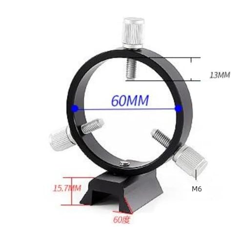 Accesorios para telescopios anillo guía de 60 mm y placa de fijación 5
