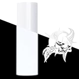 White Reflective Heat Transfer Vinyl Reflect HTV Under The Light with Heat Press for DIY T-Shirt 12 by 20 inch 2 Sheets/Bundle