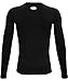 Under Armour Boys' HeatGear Armour Long-Sleeve T-Shirt , Black (001)/Pitch Gray , X-Large