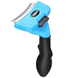【Quick Hair Removal Button】: Our deshedding brush is equipped with a quick hair removal button, help you to remove the dead hair on the comb teeth. Simply pressing the button, the hair will fall while ensuring that the brush is always perfectly clean and ready to use.