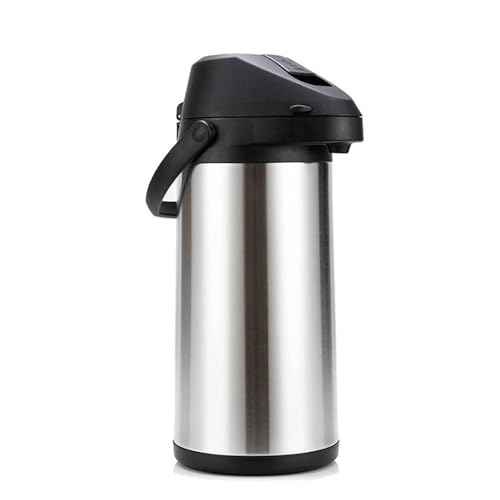 WBRSybUK Termo, Jarra De Aire con Aislamiento Al Vacío para Catering, para Bebidas Frías Y Calientes, Té, Café, Dispensador De Bebidas, Olla De Aislamiento De Acero Inoxidable,4L