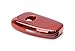 iJDMTOY Chrome Finish Red TPU Key Fob Protective Cover Case Compatible with Lexus is ES GS RC NX RX LX 200 250 350 Remote Key