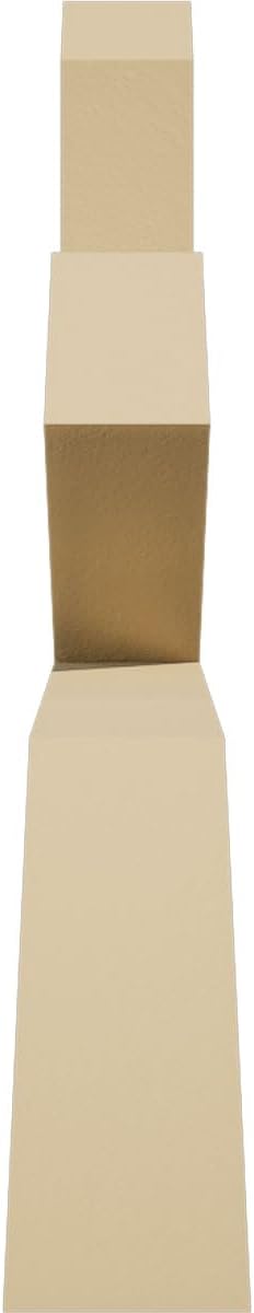48"W x 14"H x 2"D x 4"F, 7/12 Pitch, Saratoga Signature Urethane Gable Bracket, Primed Tan