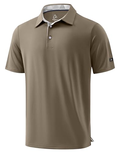 Image of Obla Mens Golf Shirt Short Sleeve Dry Fit Moisture Wicking Performance Athletic Casual Work Collared Polo Shirts for Men