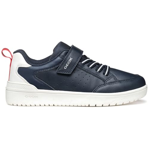 Geox J WASHIBA Boy A - Scarpe da Ginnastica Bambino, Navy/White,