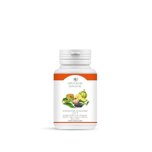 OPUS RURI Dimaloe Naturocare - 90 Capsule da 450 mg - Supporto Naturale per il Metabolismo dei Lipidi, Aiuta a Mantenere l'Equilibrio Metabolico - Made in Italy