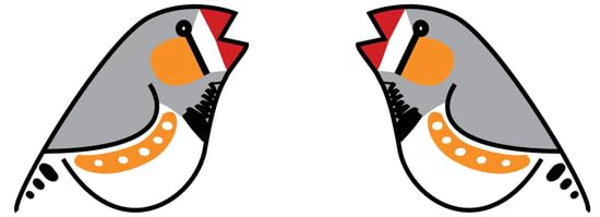 Mug Cerámico CafePress 11 oz Diseño Zebra Finch miniatura 4