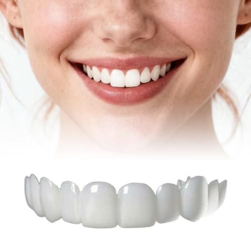 2 Pairs, Beautiful Smile,Top and Bottom, Temporarily Adjustable for Men and Women.(White)