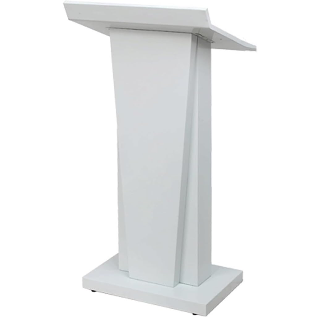 Podest Konferencyjny StojąCy Przenośny Stojak Na Podium Metalowe Mównice Ambona Kościelna Biuro W Klasie Nauczyciela MóWnica Konferencyjna(White)