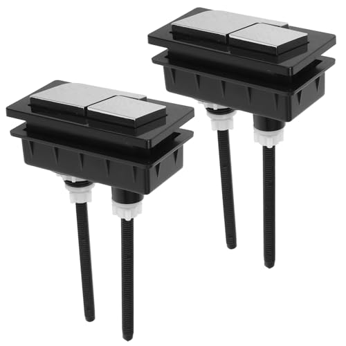 Veemoon Botón de Descarga Doble para Tanque de Inodoro 2 Piezas de Plástico ABS Duradero Compatible Mayoría de Cisternas Estilo Aleatorio Botón de Tanque de Agua para Baño