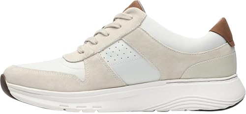 Clarks Clarks Men's Motion Trek Go Sneaker, Ivory Combi, 10.5