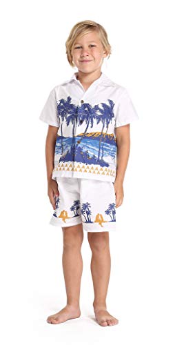 Image of Boys' Aloha Luau Shirt Cabana Set in Signature Prints