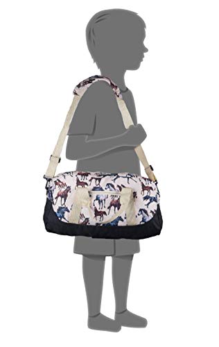 Wildkin Kids Overnighter Duffel Bags For Boys & Girls, Perfect For Sleepovers And Travel Duffel Bag For Kids, Carry-On Size & Ideal For School Practice Or Overnight Travel Bag (Horse Dreams) #TOP4