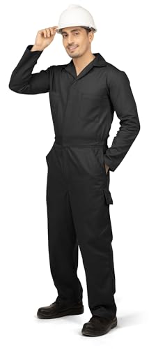 Image of NY Threads Men's Twill Coverall Relaxed Fit Long Sleeve Utility Work Wear