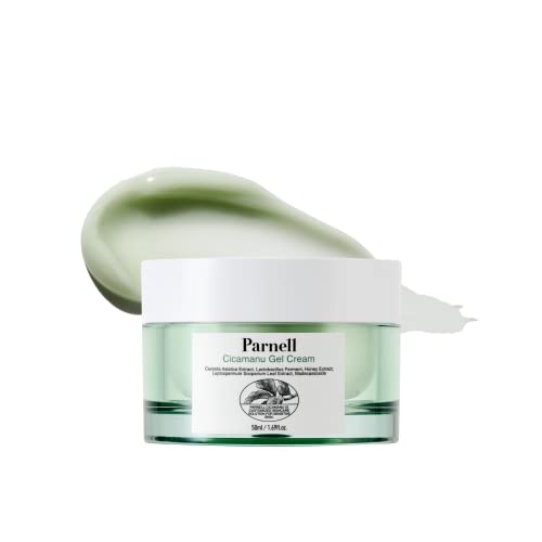 Parnell Cicamanu Gel Cream With Centella Asiatica, Manuka Honey & Panthenol - Daily Moisturizer For Hydrated, Refreshed Skin, 1.69 Fl.oz, Alcohol-Free, Not Tested On Animals #TOP2