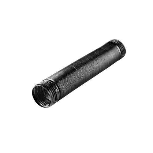 Copolymer Solid Drain Pipe, 4 Inch Diameter, 8 Feet Length, Black Flexible Corrugated Pipe for Underground Foundation Water Diversion (4 in. x 8 ft.)