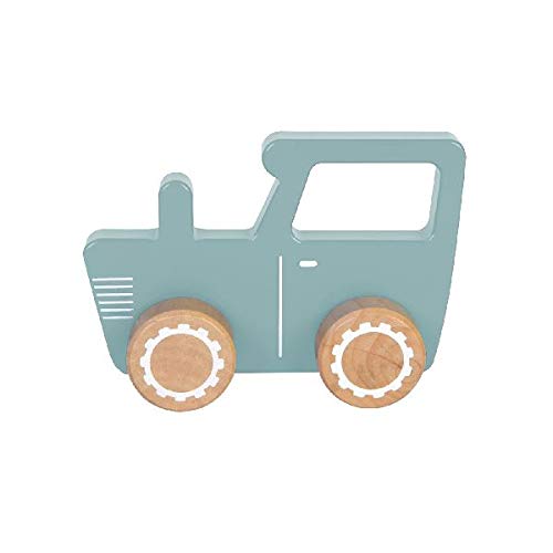 Preisvergleich Produktbild Little Dutch 4377 Holz Auto Traktor blau