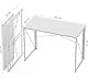 Coavas Klappbarer Schreibtisch, Einfache Montage, 100 cm Schmaler Computertisch mit Stauraum, Platzsparend für Büro, Homeoffice, Wohnzimmer und Arbeitszimmer, Stabil, Weiß