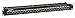 Black Box CAT5e Feed-Through Patch Panel, 1U, Shielded, 24-Port