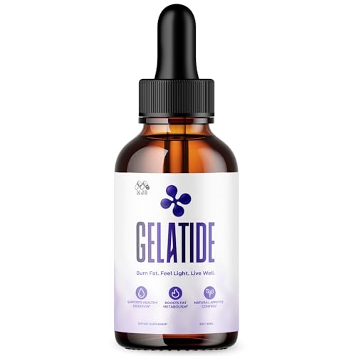 Gelatide Drops Official Gelatide Health Support Formula with All Natural Ingredients Advanced Active Lifestyle Support Supplement Maximum Strength Vitamin Formula for Women and Men (30 Servings)