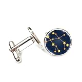 Gemelos, Mapa Estelar De Géminis, Proyección De Rayos, Regalo De Buena Suerte Para Amigos, Versátil, Doce Signos Del Zodiaco, Hebilla De Puño Personalizada, Accesorio Para Camisa, Regalo Para Padr