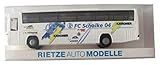 H0 - 1:87 Schalke 04 - Kärcher - MB O 303 15 RHD - Teambus - Reisebus - Bus - von Rietze
