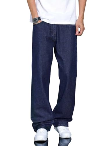 Image of KOTTY Mens Solid|Mid Rise| Coin Pocket|Button|Ankle Length|Loose Fit|5 Pocket Jeans for Mens