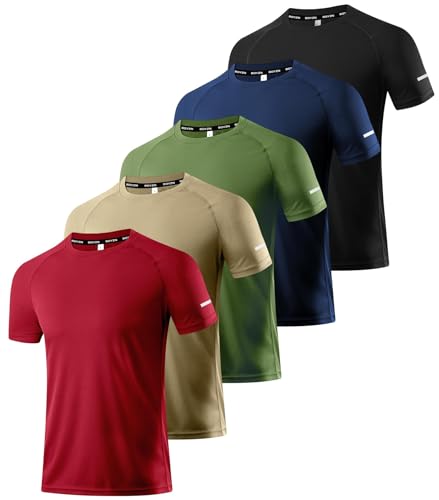 Image of Boyzn 1 or 3 Pack Men's Workout Running Shirts, Dry Fit Moisture Wicking T-Shirts, Sports Gym Athletic Short Sleeve Shirts