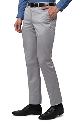 Image of Peter England Men's Slim Fit Mid Rise Pants
