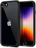 Spigen Ultra Hybrid 2 iPhone 8/7 Hülle (042CS20926) Einteilige Handyhülle Durchsichtige PC Rückschale Silikon Bumper Schutzhülle Case (Schwarz)