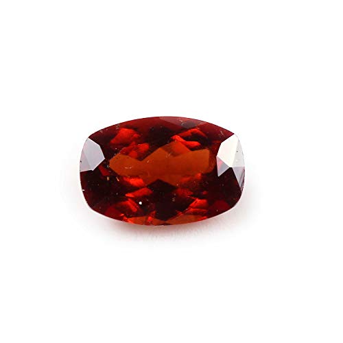 6.60 Carat Natural Hessonite Garnet Octagone Shape Faceted Loose Gemstone for Ring Pendant Jewelry Making | 14mm x 9.5mm x 6mm | Astrological Gemstone, Ring Size Gemstone, Healing Birthstone