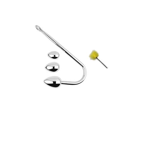 LMK Ƥrĺše änàle Plùg Bütt Anâl gây Unisexe Easy Fantaisie Enjoying Silicone Masseur De Poche Pour Muscles Profond Tissu Formation Expander Insérer Stainless Steel Drôle Rôle Jouer/silver/L Cover