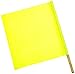Mutual Industries 14994-139-2430 Vinyl Highway Safety Traffic Warning Flag, Lime, 24" x 24" x 30" (Pack of 10)