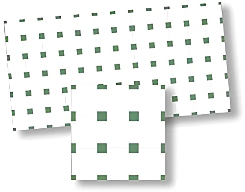 Mosaïque espagnole miniature Melody Jane haut de gamme vert et blanc pour sol de maison de poupée