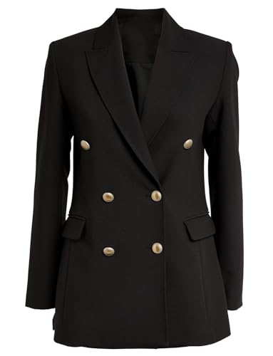 Blazer femme lapin de crête veste costume formel double boutonnage