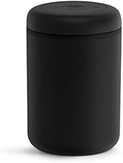 Fellow Atmos Vacuum Canister for Coffee & Food Storage - Airtight Sealed Container, Matte Black, Large Coffee Bean Storage, 1.2 Litre Jar