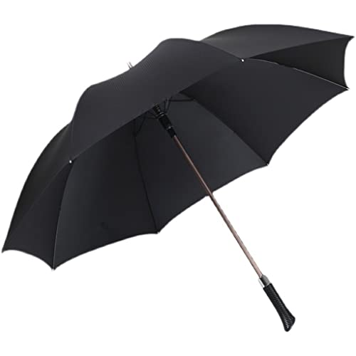Walnut Business Men Umbrella Carbon Fiber Windproof Stick Long Umbrella Rain 8 Ribs Outdoor Umbrellas Automatic #TOP7