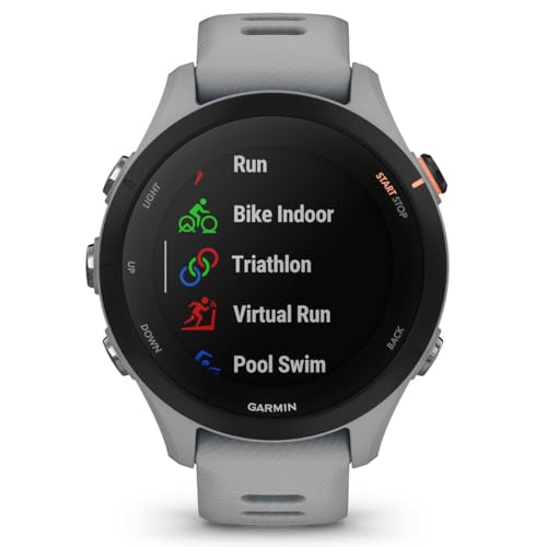 Image of Garmin Forerunner 255S, Smaller GPS Running Smartwatch, Advanced Insights, Long-Lasting Battery, Powder Gray
