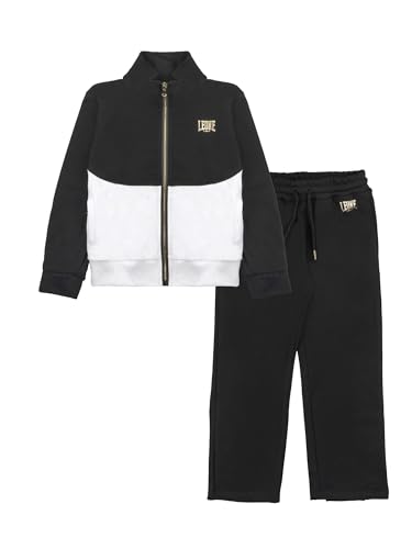 Survêtement fille LEONE 1947 Sporty Gold ensemble veste et jogging noir