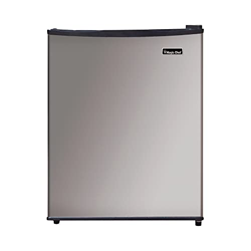 Image of Magic Chef 2.4 cu. ft. Mini Fridge in Stainless Steel Freezerless