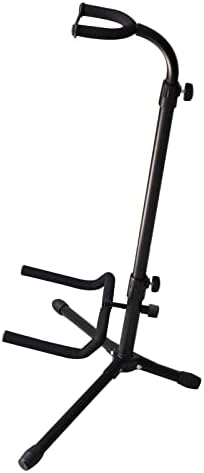 Rayzm Guitar Stand with Height Adjustment, Upright Metal Stand for Acoustic/Electric/Classical Guitars,Bass,Mandolin & Banjo