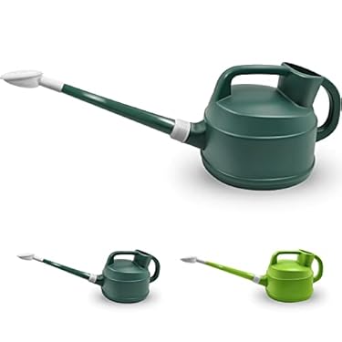 AMAZON - 1 Gallon Watering Can for Outdoor Plants, Watering Can Indoor Plants with Removable Long Spout and Sprinkler Head, Plastic Large Watering Can for Garden Flowers Vegetables