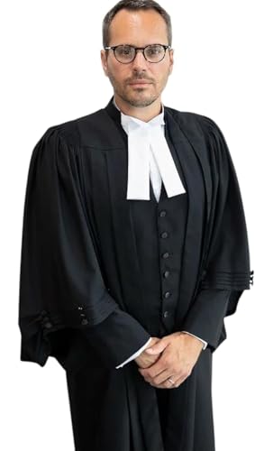 Advocate Gown, Black, Wrinkle Free Fabric, Professional Legal Robe