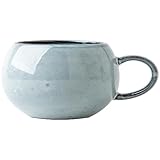 Zeyeo Kreativer, Praller Retro-Keramikbecher, Hochwertiger, Persönlichkeitsbezogener Kugelbecher Für Nachmittagstee Und -kaffee, Leicht Fehlerhaftes Keramikgeschirr