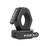 Mikolo Barbell Clamps,2-Inch Olympic Barbell Clips with Anti-Slip TPR Lining and Quick Release for Home and Gym Use(Magnetic Black)